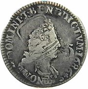 1⁄16 Ecu of Flanders with palm branches - Louis XIV, France, 1693-1699 reverse image