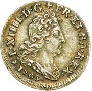 5 Sols with insignia - Louis XIV obverse image