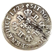 1⁄16 Ecu - Louis XV, France, 1725 reverse image
