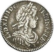 1⁄12 écu de Béarn à la mèche longue - Louis XIV obverse image