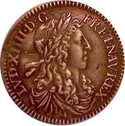 1⁄12 Ecu with juvenile bust - Louis XIV obverse image