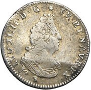 1⁄12 Ecu with insignia - Louis XIV obverse image