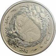 1 Dollar - Elizabeth II 6th Portrait - Dreaming Down Under; Wombat, Australia, 2021 reverse image