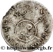 1⁄12 Ecu of Dauphiné with insignia - Louis XIV, France, 1702 reverse image