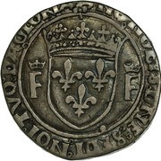Teston 12e Type, Lyon François Ier, France, 1515-1540 reverse image