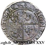 Teston du Dauphiné, 2e type, faux d'époque, France, 1521 reverse image