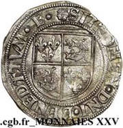 Teston - François I 4th type, France, 1528 reverse image