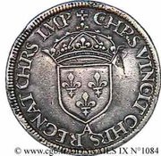 Teston - Henri II, France, 1552 reverse image