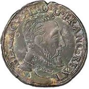 Teston - Henri II 5th type obverse image