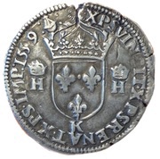 Teston - Henri II, France, 1559 reverse image