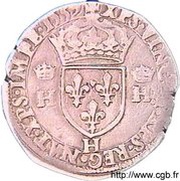 Teston - Henri II, France, 1559 reverse image