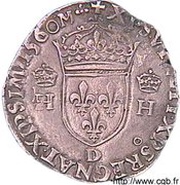 Teston - Henri II, France, 1560-1561 reverse image