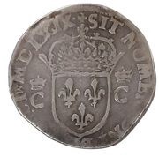 Teston - Charles IX damascene cuirass, France, 1561-1570 reverse image