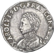 Teston - Charles IX 4th type obverse image