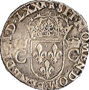 Teston - Charles IX 2nd type, France, 1562-1575 reverse image
