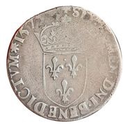 Teston in the name of Charles IX 11th type, France, 1575 reverse image