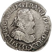 Teston with milled collar - Henry III 3rd type obverse image