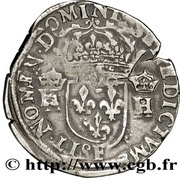Teston with milled collar - Henry III 3rd type, France, 1575-1576 reverse image
