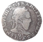 Teston - Henri III 4th type obverse image