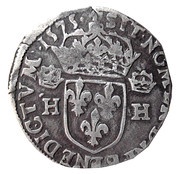 Teston - Henri III 4th type, France, 1575-1576 reverse image