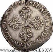 ½ Franc - Louis XIII, France, 1611-1627 reverse image
