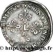 ½ Franc - Louis XIII, France, 1627-1641 reverse image