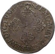 ½ Franc - Louis XIII, buste drapé et cuirassé, type vieilli, France, 1641-1642 reverse image