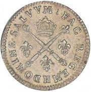 10 Sols with insignia - Louis XIV, France, 1703-1708 reverse image
