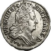 10 sols de Béarn aux insignes 1707 obverse image