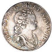 ⅒ Écu - Louis XV obverse image