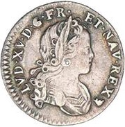 10 Sols of Franc-Navarre or 1⁄12 Ecu - Louis XV obverse image