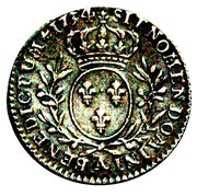 ⅒ Écu - Louis XV, France, 1726-1740 reverse image
