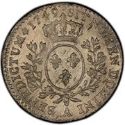⅒ Ecu - Louis XV, France, 1740-1771 reverse image