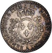 ⅒ Ecu - Louis XVI, France, 1775-1790 reverse image