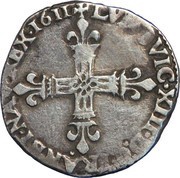 ⅛ Écu - Louis XIII obverse image