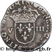 ⅛ Écu - Louis XIII, France, 1610-1646 reverse image