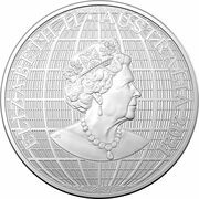 1 Dollar - Elizabeth II 6th Portrait - Beneath the Southern Skies - Silver Bullion Coin obverse image