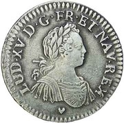 ⅛ Écu aux Huit L - Louis XV obverse image