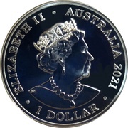 1 Dollar - Elizabeth II 6th Portrait - Star Dreaming - The Shark in the Stars obverse image