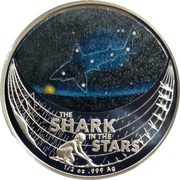 1 Dollar - Elizabeth II 6th Portrait - Star Dreaming - The Shark in the Stars, Australia, 2021 reverse image