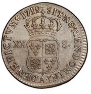 ⅙ Ecu - Louis XV, France, 1719-1720 reverse image