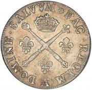 20 Sols with insignia - Louis XIV, France, 1707-1709 reverse image