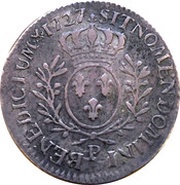 ⅕ Écu - Louis XV, France, 1726-1733 reverse image