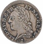 ⅕ Ecu - Louis XV obverse image