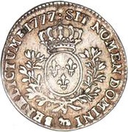 ⅕ Ecu - Louis XVI, France, 1775-1777 reverse image