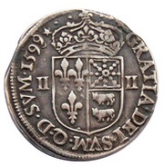 ¼ Ecu of Bearn - Henry IV, France, 1589-1610 reverse image
