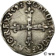 ¼ Ecu - Charles X obverse image