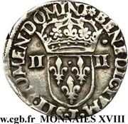 ¼ Ecu - Charles X, France, 1590-1598 reverse image