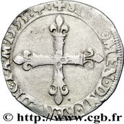 ¼ Ecu - Charles X, France, 1593-1594 reverse image