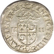 ¼ Ecu - Henri IV obverse image